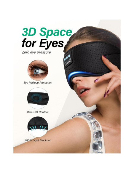 Auriculares para dormir LC-dolida Bluetooth 5.2 con ruido blanco