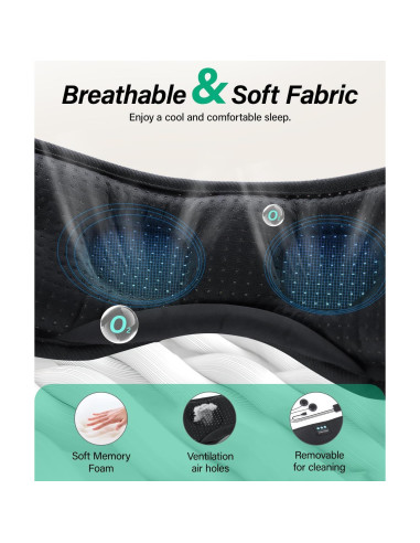 Auriculares para dormir LC-dolida Bluetooth 5.2 con ruido blanco