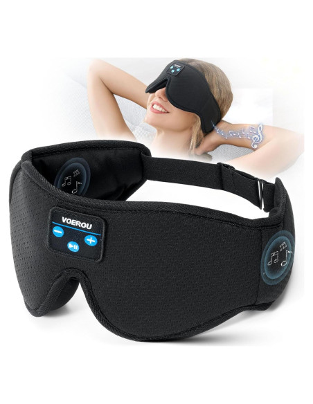 Máscara de Sueño Voerou con Auriculares Bluetooth 5.4 Máscara de Sueño Voerou con Auriculares Bluetooth 5.4