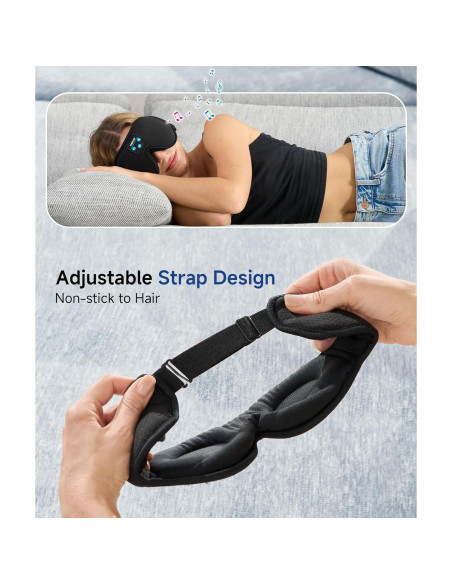 Máscara de Sueño Voerou con Auriculares Bluetooth 5.4 Máscara de Sueño Voerou con Auriculares Bluetooth 5.4