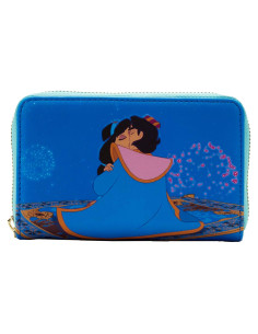 Billetera con cierre Loungefly Disney Jasmine Azul
