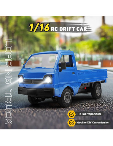 Coche RC 1/16 Jaming Pickup Drift Todo Terreno 2.4G Azul