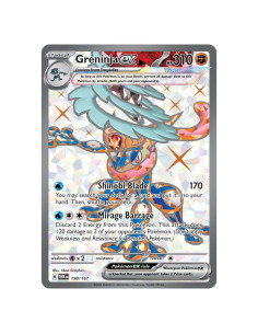 Tarjeta Pokémon Greninja ex 198/167 Full Art Secreta Rara