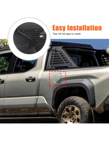 Cubierta de Tapa de Tanque de Combustible Lcojicep para Toyota Tacoma 2024-2025 ABS 3D