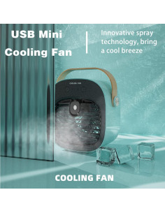 Acondicionador de Aire Portátil Gootu F12 USB 6000mAh Azul 2