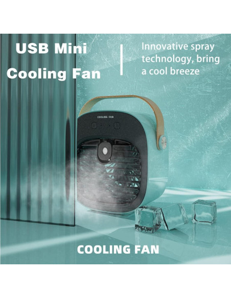 Acondicionador de Aire Portátil Gootu F12 USB 6000mAh Azul