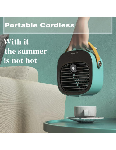 Acondicionador de Aire Portátil Gootu F12 USB 6000mAh Azul