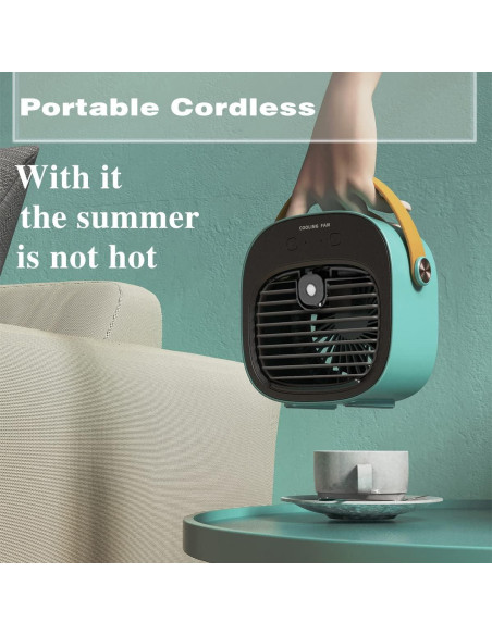 Acondicionador de Aire Portátil Gootu F12 USB 6000mAh Azul