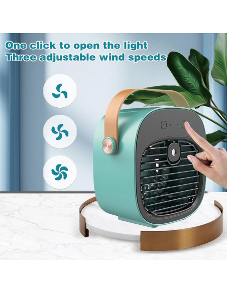 Acondicionador de Aire Portátil Gootu F12 USB 6000mAh Azul