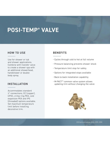 Conjunto de Ducha y Bañera Moen Conway Cromo Posi-Temp