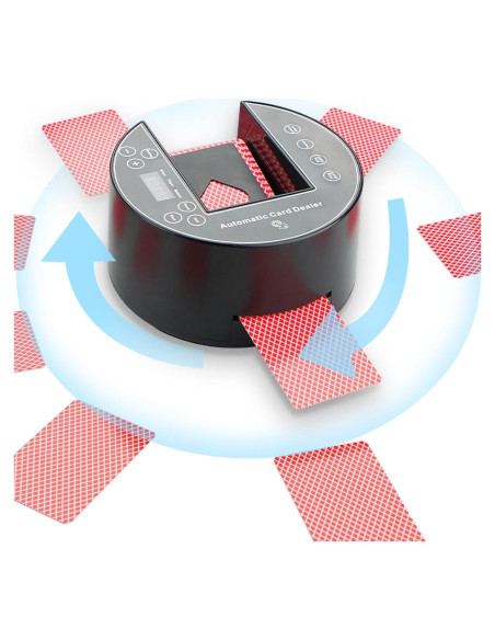 Distribuidor de Cartas Automático MJYP.in 2 Barajas Negro
