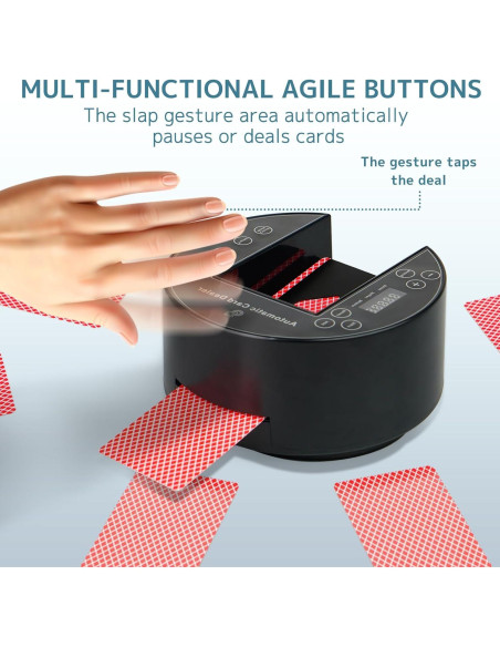 Distribuidor de Cartas Automático MJYP.in 2 Barajas Negro