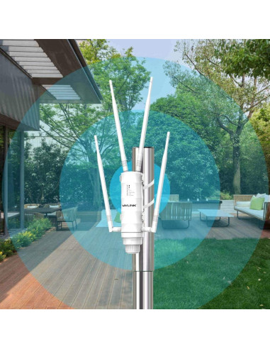 Extensor de WiFi Exterior WAVLINK AC1200 Doble Banda IP65