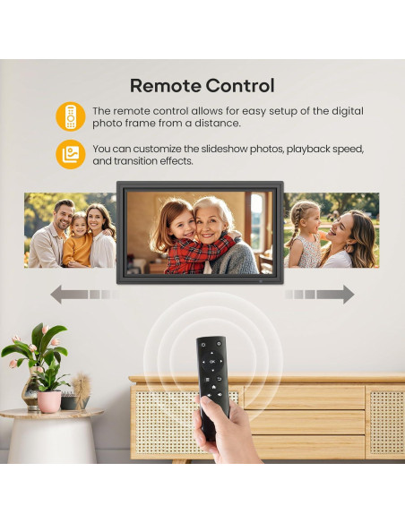 Marco de Fotos Digital Uhale 15.6" FHD 64GB WiFi Control Remoto