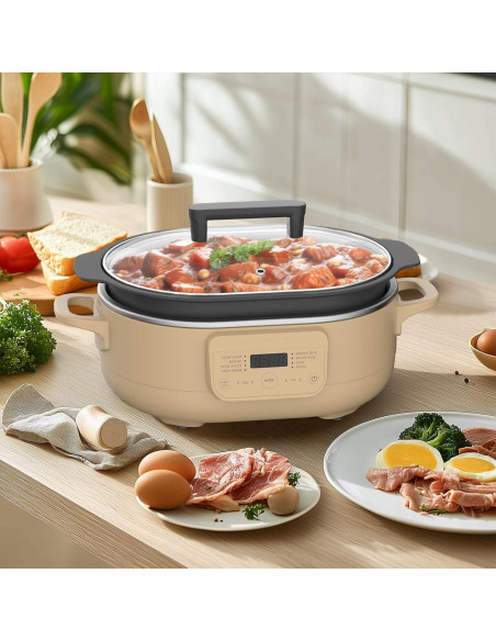 Olla Multiusos 6QT Indy Vac Programable 8 en 1 Antiadherente