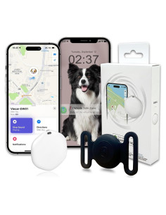 Rastreador GPS para perros y gatos Bingolar, impermeable IPX8