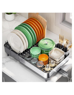 Escurridor de Platos Expandible Urackify Acero Inoxidable 304