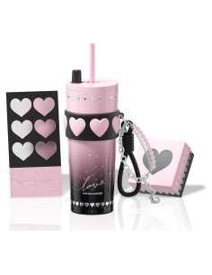 Taza de acero inoxidable 24 oz Sidagar rosa aislada a prueba de fugas