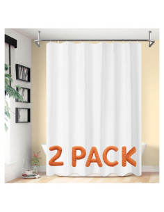 Juego de 2 forros de cortina de ducha Barossa Design 180x182 cm