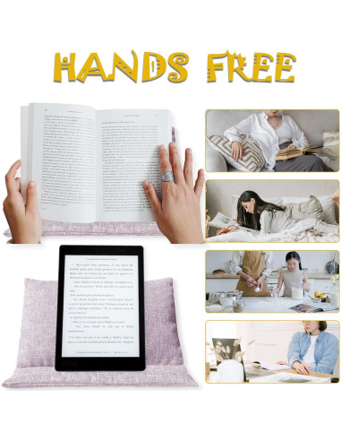 Almohada Soporte para Libros y Tablets WARMTONE Malva