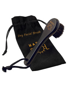 Cepillo Facial Seco Happy Sol - Exfoliante Natural de Madera