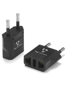 Adaptador de corriente viaje TSA Universal 2-Pack Negro Francia