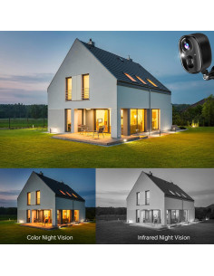 Cámara de Seguridad Solar Inalámbrica Segmax 2K FHD con Alarma 2