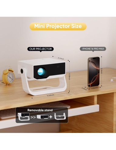 Proyector Mini Portátil Wielio GC06C 1080P WiFi Bluetooth