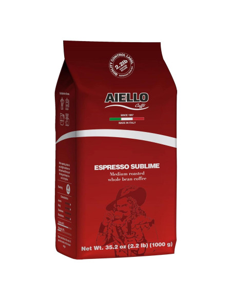 Café Espresso Italiano Aiello 1.0 KG Granos Tostados