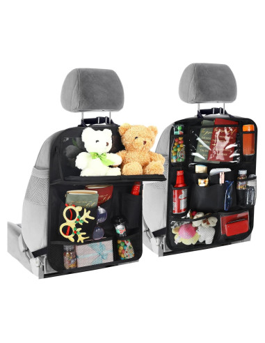 Organizador de Asiento Trasero Datanly con Bandeja y 6 Bolsillos