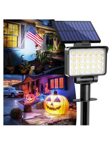 Luces Spot Solares AUDERWIN 2 Paquete Blanco Frío para Jardín