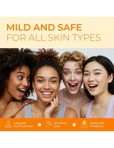 Protector Solar Mineral Jardient SPF 50 - 85 g, Sin Película Blanca