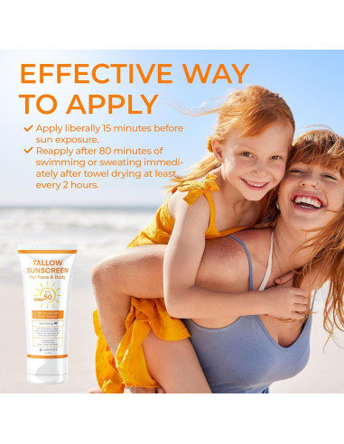 Protector Solar Mineral Jardient SPF 50 - 85 g, Sin Película Blanca