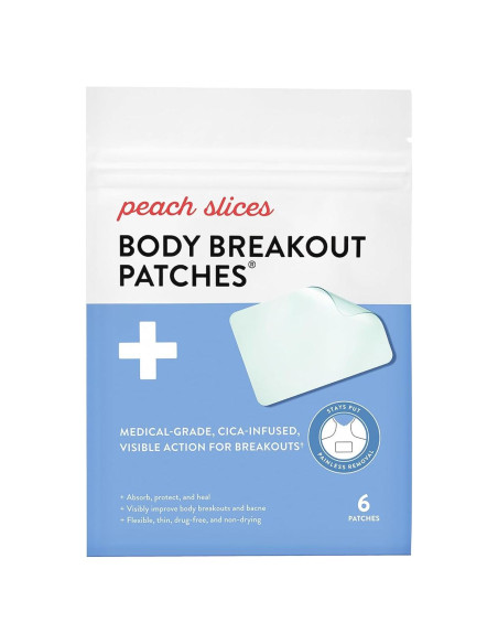 Parche Hidrocoloide para Brotes Corporales Peach Slices - 6 Unidades