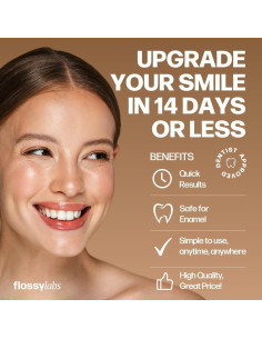 Tiras Blanqueadoras de Dientes Flossy Labs PAP+, 28 Unidades 2