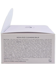 Bálsamo Limpiador Hidratante MIDHA 100ml - Arroz y Aceite Natural 2