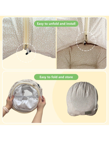 Túnel para Gatos PetLike Beige con Cama Plegable y Juguetes