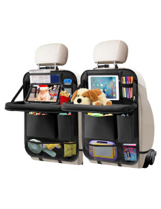 Organizador de Asiento Trasero de Coche Meirenda 2 Piezas con Bandeja