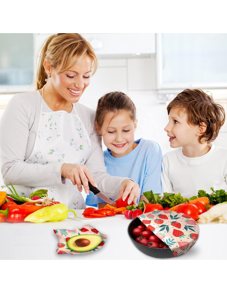 Envolturas de Cera de Abeja Orgánicas Reutilizables - 3 Piezas Envolturas de Cera de Abeja Orgánicas Reutilizables - 3 Piezas