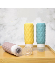 Kits de Botellas de Silicona de Viaje LuHaKiDu 3 Piezas 2