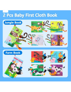 Libro de Tela Interactivo URMYWO para Bebés 0-3 Años 2