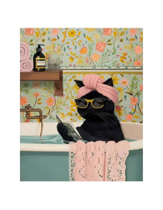 Kit de Pintura por Números Canrichshop Gato Negro 40x50cm