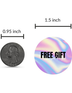 Rollo de Etiquetas Holográficas Mobiusea 3.81 cm - 500 Unidades 2