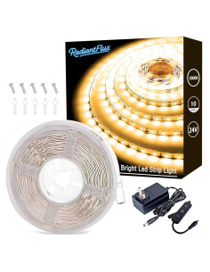 Tiras de luces LED 3m RadiantFlux 180 LEDs regulables cálidas