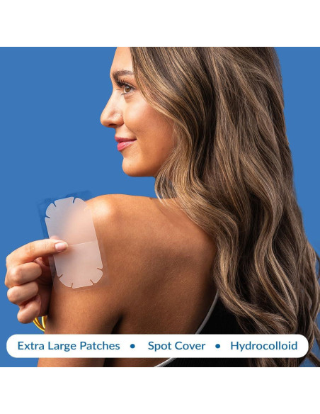 Parches para Granos Extra Grandes EZACNE - Hidrocoloide Médico 5 Unidades