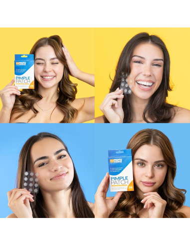 Parches para Granos Extra Grandes EZACNE - Hidrocoloide Médico 5 Unidades