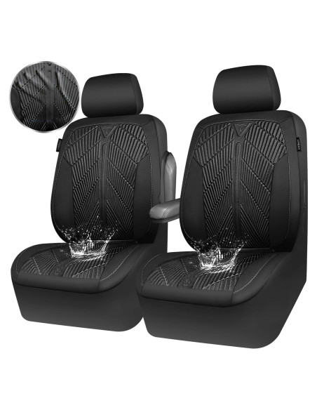 Cubiertas de Asiento Delantero Impermeables CAR PASS Neopreno Negro