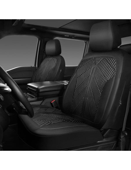 Cubiertas de Asiento Delantero Impermeables CAR PASS Neopreno Negro