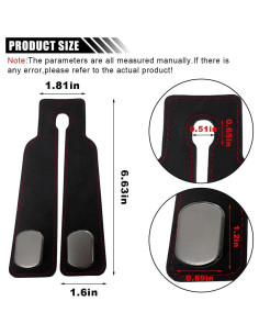 Ganchos Dobles para Reposacabezas de Coche KITUREK - Negro, 2 Piezas 2