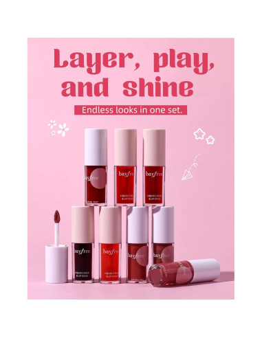 Set de Tinte Labial y Aceite Labial Bayfree - Hidratante 2-en-1
